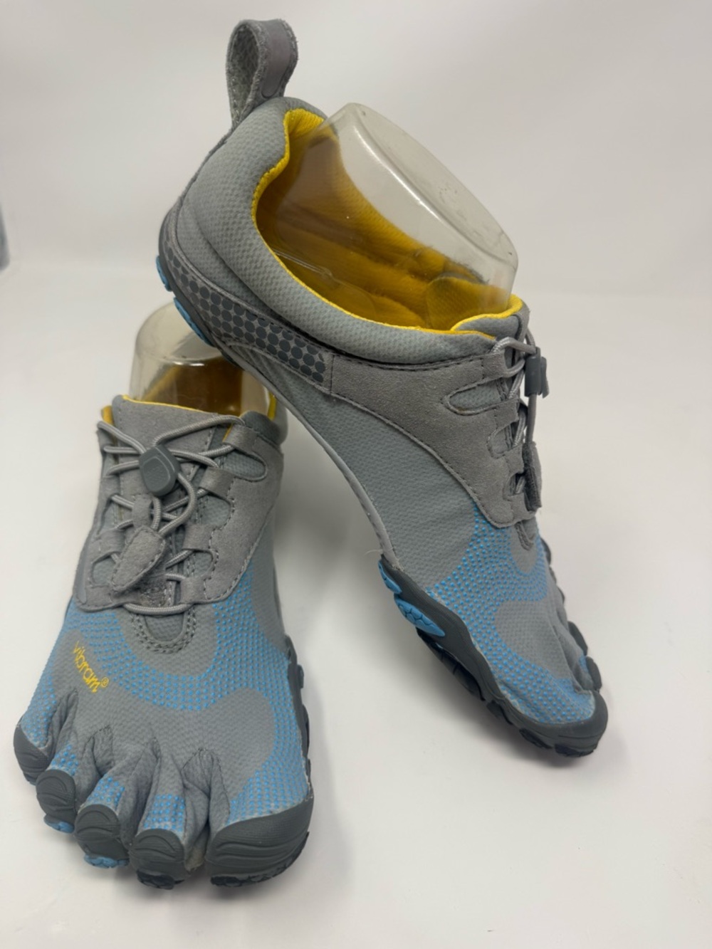 Vibram Five Fingers Barefoot Water Shoes Sz EU 39 Size 7.5/8 Running Gray Blue